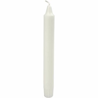 Kaarsen - Witte Kaarsen - Hoge Kaarsen Voor Decoratie - DIY Kaarsen Voor Tafelgebruik - Hobby Decoratie Kaarsen - Hoogte 20cm - Diameter 23mm - 30 Stuks
