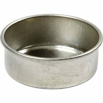 Kaarsenhouders - Metalen Cups Voor DIY Kaarsen, Adventkransen &amp; Tafeldecoratie - Stevig Metaal - Warmtebestendig - Hoogte 15mm - &Oslash;44mm - Set Van 12 Stuks