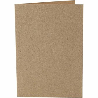 Kaarten, naturel, afmeting kaart 10,5x15 cm, 220 gr, 10 stuk/ 1 doos