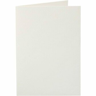 Dubbele Kaarten - Off-white - 10,5x15 cm - 220 gr - Set van 10 - Stevig Kaartkarton met Fijne Structuur - Perfect voor Kaarten Maken &amp; Scrapbooking