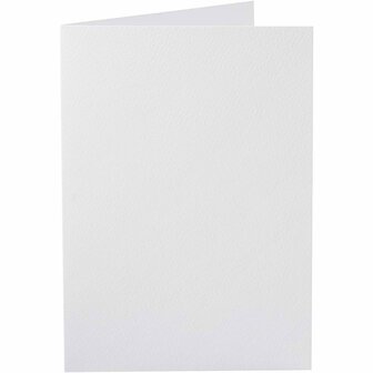 Kaarten, wit, afmeting kaart 10,5x15 cm, 220 gr, 10 stuk/ 1 doos