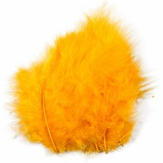 Donsveren Geel - Super Zachte Veertjes - Decoratieve Gele Veren - Knutselveren - Hobby Veren - Knutselveren - Sierveren - 5-13 cm - 15 Stuks