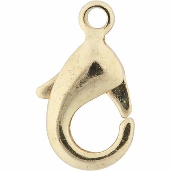 Karabijnhaken Verguld - Sieraden Sluiting - DIY Sluitingen - Goudkleurig Karabijnhaak - Metaal Sluiting - Sleutelhanger Haak - Sieraden Onderdelen - L 10,1 mm - 5 Stuks