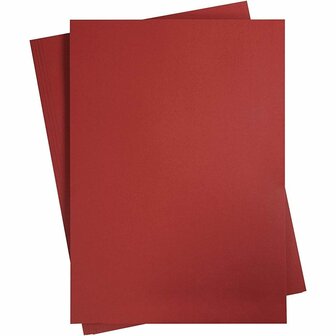 Karton - Bordeaux Rood - A2 - 42x60cm - 180 grams - Creotime - 10 vellen