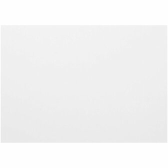 Constructie Karton &ndash; 72x100 cm &ndash; Zwaar Karton &ndash; 50 Vellen &ndash; Wit &ndash; Glitter Afwerking &ndash; Hobbypapier &ndash; Karton voor Collages en Dozen