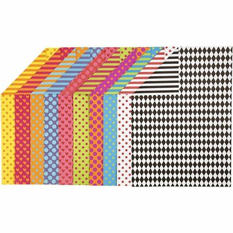 Gedrukt Karton 250 Grams - A4 Karton - Kleurig Creatief Papier - Hobbykarton - Stevig DIY Knutselpapier - 21x29,7 cm - A4 - 200 Vellen