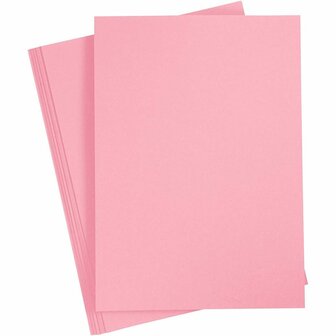 Karton - donkerroze - A4 - 21x29,7cm - 210 grams - 10 vellen