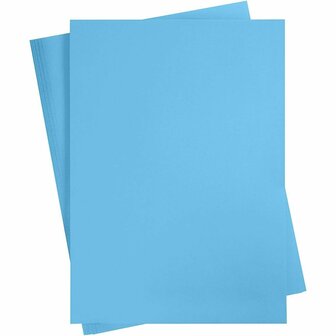 Karton - helder blauw - A2 - 42x60cm - 180 grams - Creotime - 10 vellen