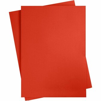 Rood Karton 180 Grams - Rood A2 Karton - Hobbykarton - Stevig Rood Papier - A2 Rood Papier 180 grams - Knutselpapier Knutselkarton - Bordeaux Rood - 42 x 60 cm - A2 - 10 Vellen