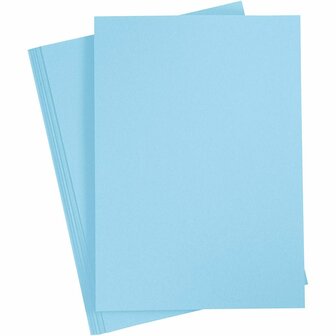 Blauw Karton 180 Grams - Blauw A4 Karton - Hobbykarton - Stevig Papier - Blauw A4 Papier 180 grams - Knutselpapier Knutselkarton - 21x29,7 cm - A4 - 100 Vellen