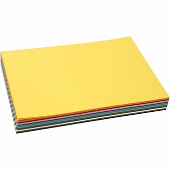 Karton 180 Grams - 12 Verschillende Kleuren A4 Karton - Hobbykarton - Stevig Papier - A4 Papier 180 grams - Knutselpapier Knutselkarton - A4 - 21x29,7cm - 120 vellen