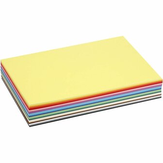 Karton 180 Grams - 20 Verschillende Kleuren A4 Karton - Hobbykarton - Stevig Papier - A4 Papier 180 grams - Knutselpapier Knutselkarton - A4 - 21x29,7cm - 300 vellen