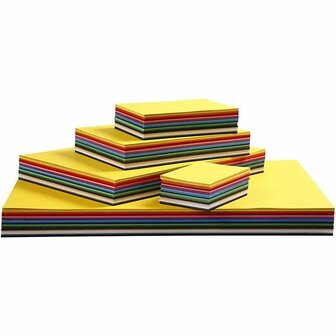 Karton 180 Grams - Verschillende Kleuren A3, A4, A5, A6 Karton - Hobbykarton - Stevig Papier - A3, A4, A5, A6 Papier 180 grams - Knutselpapier Knutselkarton - 1500 Vellen