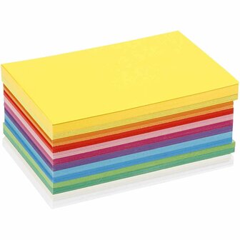 Lente karton - diverse kleuren - A6 - 10,5x14,8cm - 180 grams - Creotime - 120 div vellen