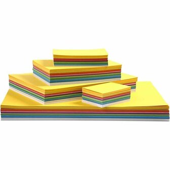 Lente karton - diverse kleuren - A2,A3,A4,A5,A6 - 180 grams - Creotime - 1800 div vellen
