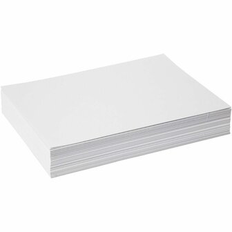Wit Karton 190 Grams - A4 Wit Karton - Hobbykarton - Stevig Papier - A4 Papier 190 grams - Tekenpapier Knutselkarton - 21x29,7 cm - A4 - 250 Vellen