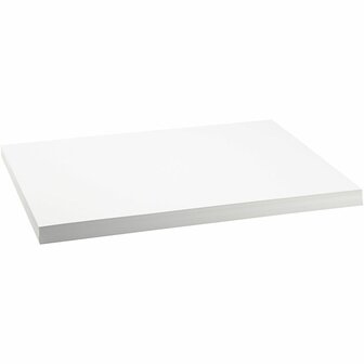 Karton - sneeuwwit - A2 - 42x60cm - 250 grams -Creotime - 100 vellen