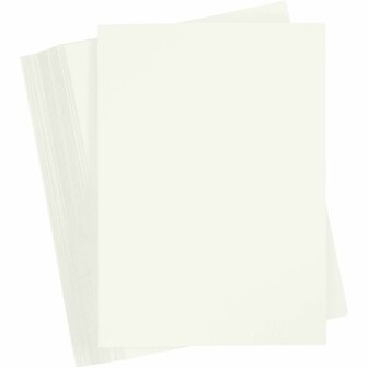 Wit Karton 180 Grams - Ivoorkleurig A4 Karton - Hobbykarton - Stevig Papier - A4 Papier 180 grams - Knutselpapier Knutselkarton - 21x29,7 cm - 100 Vellen