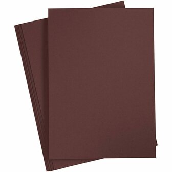Bruin Karton 180 Grams - Koffiebruin A4 Karton - Hobbykarton - Stevig Papier - A4 Papier 180 grams - Knutselpapier Knutselkarton - 21x29,7 cm - 20 Vellen