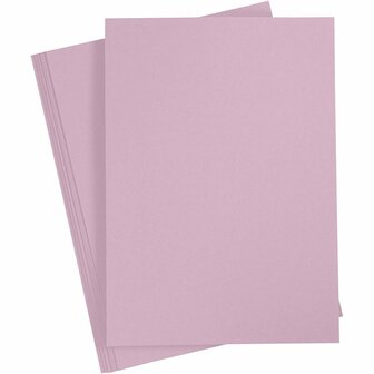Paars Karton 220 Grams - Lichtpaars A4 Karton - Hobbykarton - Stevig Papier - A4 Papier 220 grams - DIY Knutselkarton - 21x29,7 cm - A4 - 10 Vellen