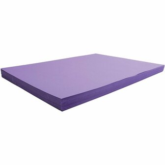 Karton Paars 270 Grams - A4 Paars Karton - Stevig DIY Knutselpapier - Hobbykarton - Kleurvast Creatief Papier 21 x 29,7 cm - 10 Vellen