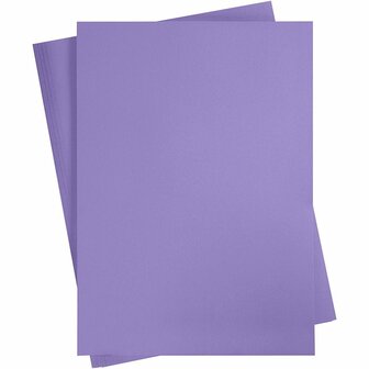 Paars Karton 180 Grams - Paars A2 Karton - Hobbykarton - Stevig Paars Papier - A2 Paars Papier 180 grams - Knutselpapier Knutselkarton - 42 x 60 cm - A2 - 10 Vellen