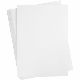 Wit Karton 180 Grams - Wit A2 Karton - Hobbykarton - Stevig Wit Papier - A2 Wit Papier 180 grams - Knutselpapier Knutselkarton - Scrapbooking &amp; Creatieve Kunst - 42 x 60 cm - A2 - 10 Vellen