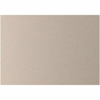 Kraft Karton - Teken- En Knutselkarton - Gerecycled Karton - Grijs DIY Karton - 70x100 cm - Dikte 3 mm - 2200 gram - Set van 10 vellen