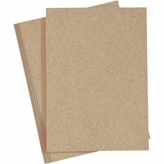 Karton Naturel - A4 Knutselkarton - Stevig Creatief Papier Voor DIY Projecten - Ideaal Voor Scrapbooking &amp; Decoratie - 21x29,7 cm - 220 Grams, 10 Vellen