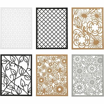 Kartonblok A6 200 Grams - Zwart Naturel Grijs Wit Karton - Stevig Knutselpapier - DIY Kartonblok - A6 Formaat 104x146 mm - 24 Vellen
