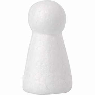 Piepschuim Kegel - Kegelvormig Figuur - Styropor Kegels - Kegelvorm Piepschuim - Puntvorm Voor Decoratie, Knutselen En Versieren - Kerstboom Vorm - Wit - Hoogte: 5,5cm - Dia: 3,3cm - 25 Stuks