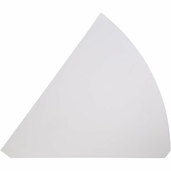 Kegels - Kegelvorm Karton voor Creatieve Projecten - DIY Kegel Karton - Kegelvormige Decoratie - Grote Kegels voor Hobbydecoratie - 68 cm - Wit - 5 Stuks