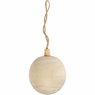 Kerstbal - Witte Kerstbal - DIY Kerstdecoratie Bal - Diameter 6,4cm - Decoratiebal voor Kerst - 1 Stuk