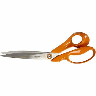 Fiskars Stoffenschaar - Professionele Kleding &amp; Naai Schaar - Ergonomisch Handvat - Perfect voor Stofknippen &amp; Hobbyprojecten - Rechtshandig - 27 cm Lang