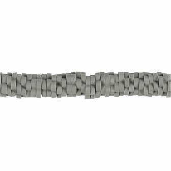 Klei Kralen 5-6 mm - Gatgrootte 2 mm - Grijs - Set van 175 Stuks - DIY Sieraden Maken - Creatief Project