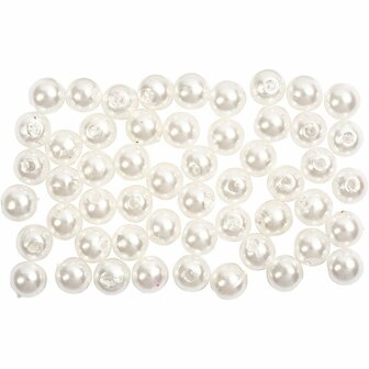 Parelmoer Kralen - Kleine Sieraden Kralen - DIY Knutselkralen voor Armbanden, Kettingen &amp; Hobbyprojecten - Hoogwaardige Glanzende Afwerking - 5 mm - 100 Stuks