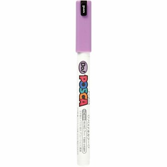 Krijtstift - Fineliner - Universele Marker - Pastel Paars - Uni Posca Marker - PC-1MR - 0,7mm - 1 stuk