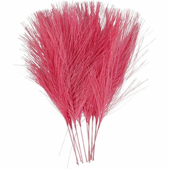 Kunstveren - Roze Polyester Veren - DIY Decoratie Veren Set - Knutselmateriaal - Hobby Veren - Creatieve Projecten - Lengte 15x8 cm - Set van 10 stuks