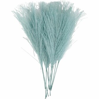 Kunstveren - Turquoise Polyester Veren - DIY Decoratie Veren Set - Knutselmateriaal - Hobby Veren - Creatieve Projecten - Lengte 15x8 cm - Set van 10 stuks