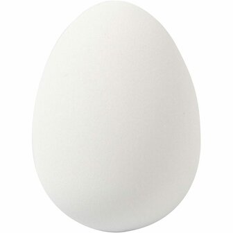 Kwarteleieren, wit, H: 4 cm, d 2,5 cm, 18 stuk