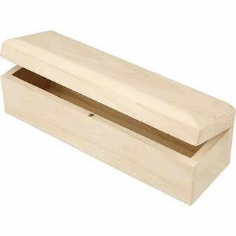 Langwerpige Doos - Stevig Karton - Opbergdoos Voor DIY, Cadeaus &amp; Knutselmaterialen - Afmetingen 20x6x6cm - 1 Stuk - Perfect Voor Creatieve Toepassingen