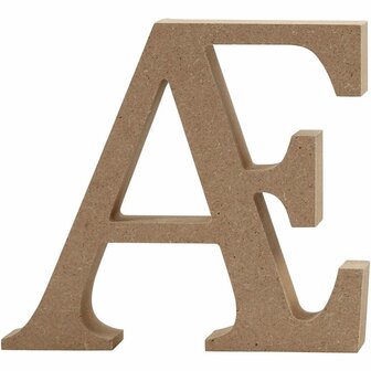 Letter, &AElig;, H: 8 cm, dikte 1,5 cm, 1 stuk
