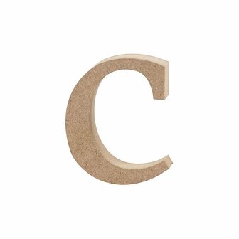 Letter, c, H: 8,4 cm, dikte 2 cm, 1 stuk