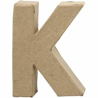 Letter, K, H: 10 cm, B: 7,7 cm, dikte 1,7 cm, 1 stuk