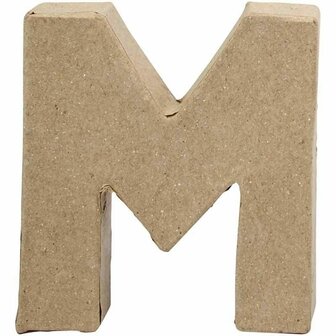 Letter, M, H: 10 cm, B: 9 cm, dikte 1,7 cm, 1 stuk