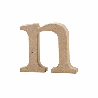 Letter, n, H: 8 cm, dikte 2 cm, 1 stuk