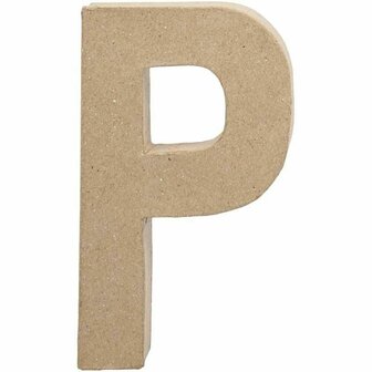 Letter, P, H: 20,5 cm, B: 11,4 cm, dikte 2,5 cm, 1 stuk