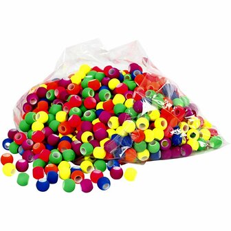 Acryl Kralen met Groot Gat - Link Kralen in Matte Kleuren - DIY Sieraden Maken, Macram&eacute;, Decoratie &amp; Hobby Knutselmateriaal - Perfect voor Creatieve Projecten - 300 gr