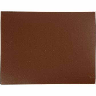 Linoleum plaat, bruin, afm 30x39 cm, dikte 2,5 , 1 stuk