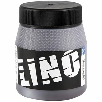 Linoleum Verf - Bruin - Waterbasis - Dikke Consistentie - 250ml - Hoge Kwaliteit Verf voor Linoleum - Ideaal voor Creatieve Projecten